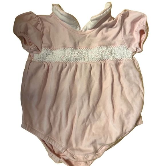 Nella Other - Never worn Nella 9-12 month pink and white onesie